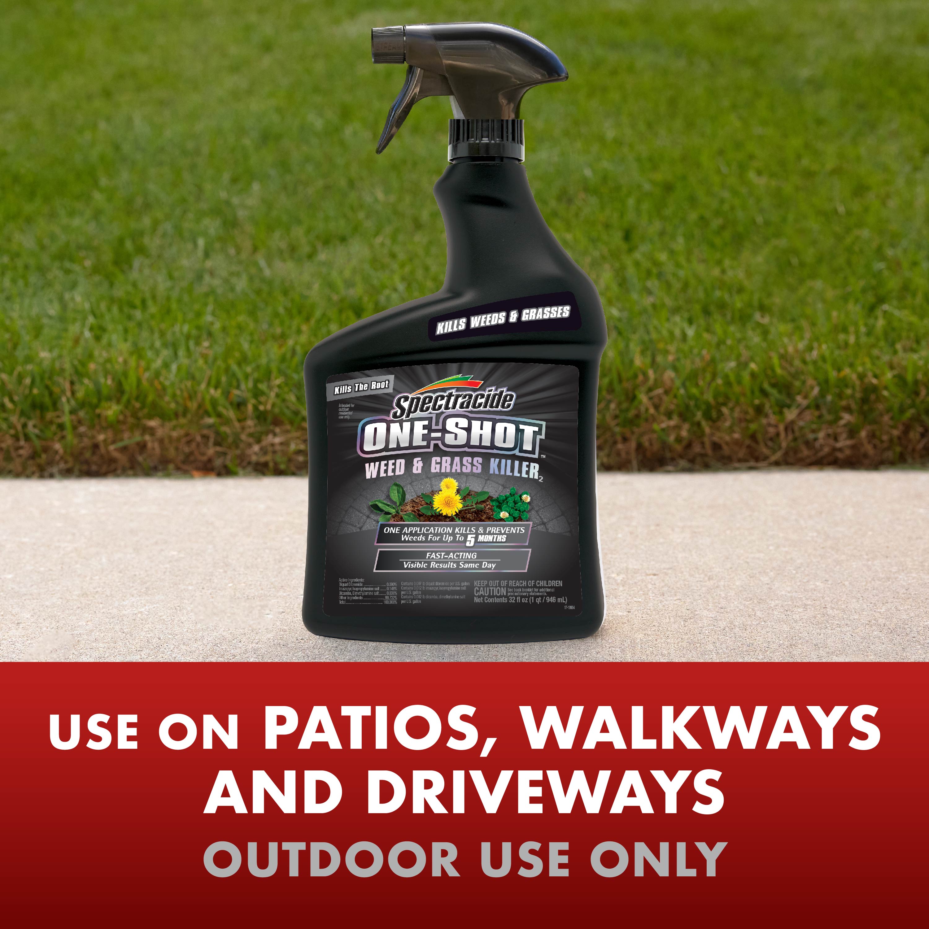 OneShot™ Weed & Grass Killer2, 32 Ounce, ReadyToUse Spray One